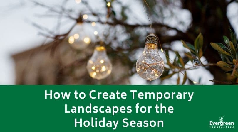 How to Create Temporary Landscapes for the Holiday Season